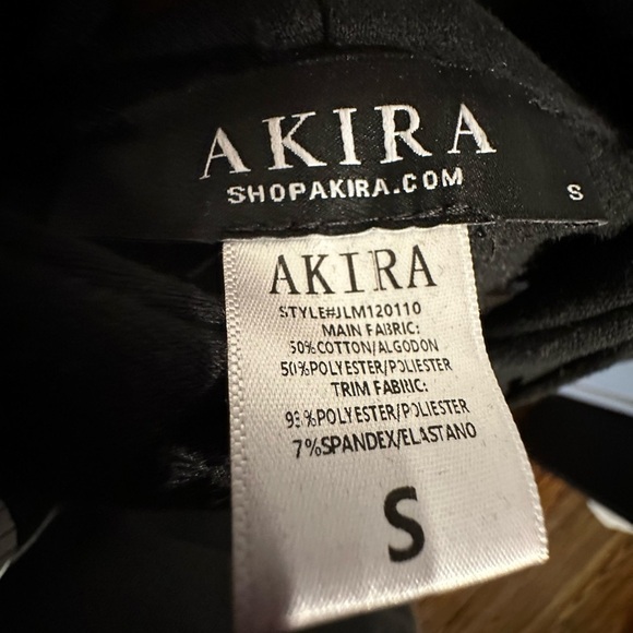 AKIRA Black Hooded Poncho with Mesh RHINESTONE Sleeves - Picture 4 of 4